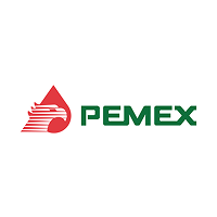 Logotipo de PEMEX sobre fondo blanco